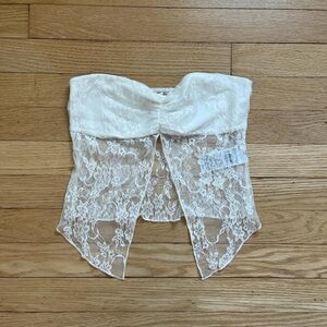 Edikted Ivory Lace Bandeau